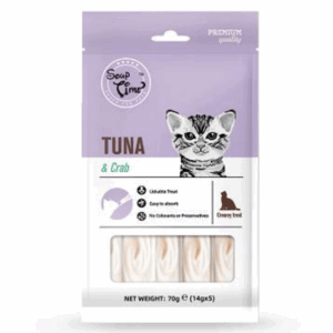 SOUP TIME CAT CREAMY TREATS TUNA & CRAB 70G