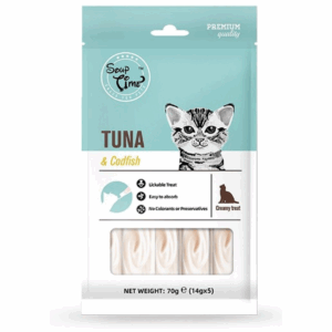 SOUP TIME CAT CREAMY TREATS TUNA & COD FISH 70G